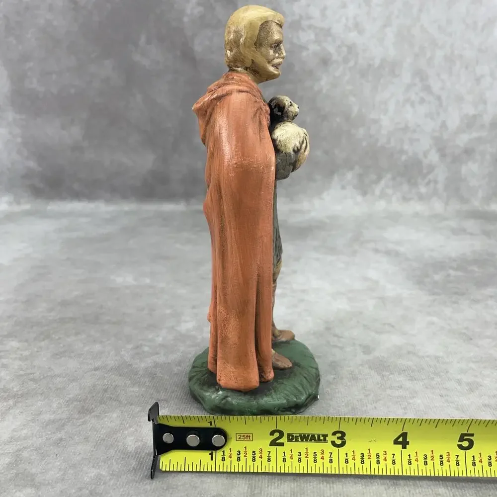Holland Mold Shepherd w/Lamb Nativity Vintage Figurine Standing Replacement